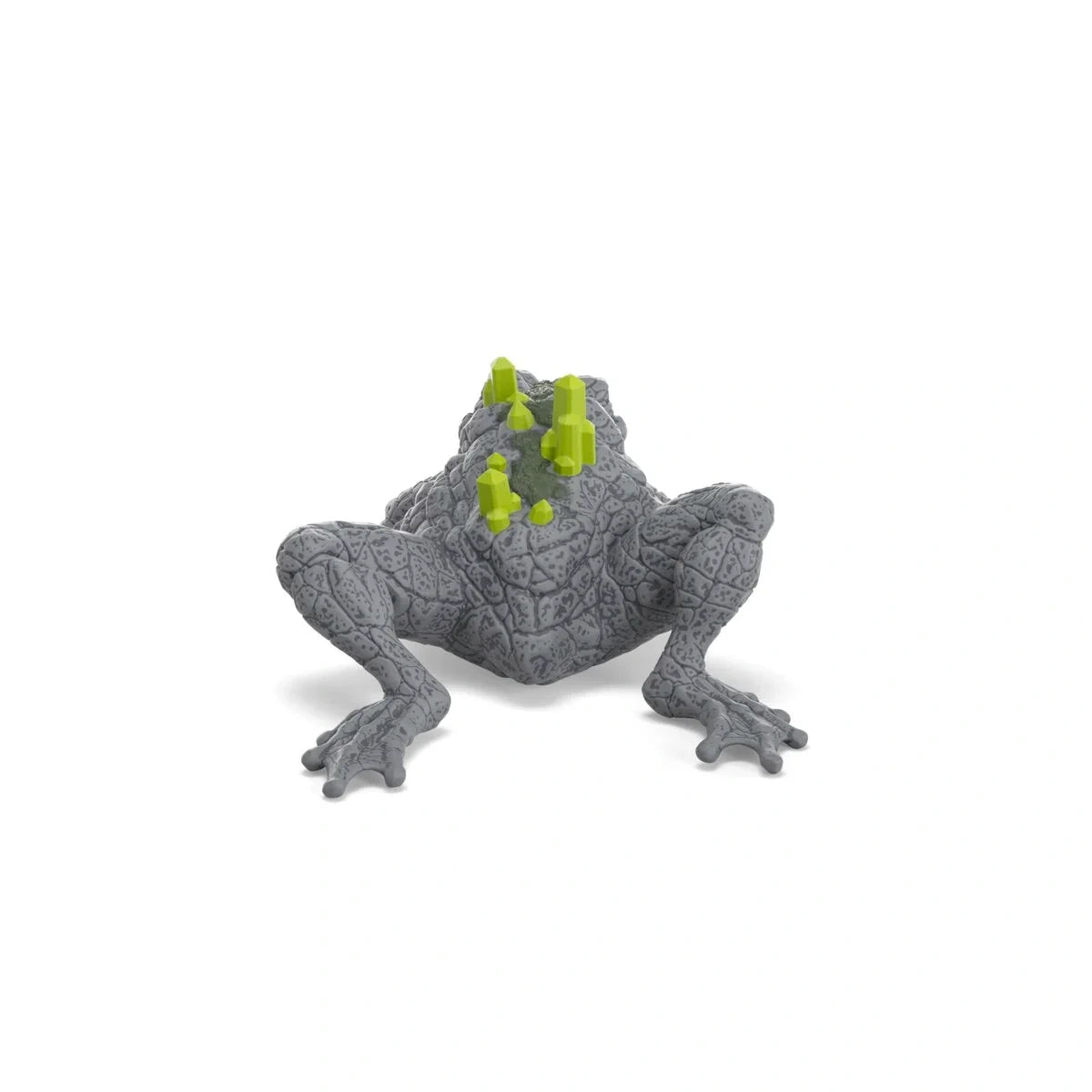 Schleich Stone Toad 70857 rear view showing green back crystals