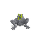 Schleich Stone Toad 70857 rear view showing green back crystals