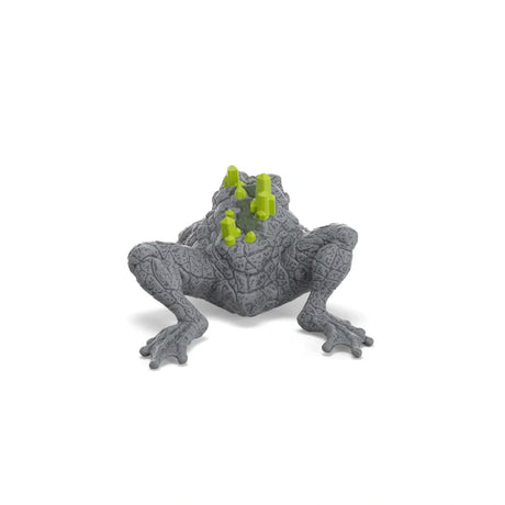Schleich Stone Toad 70857 rear view showing green back crystals