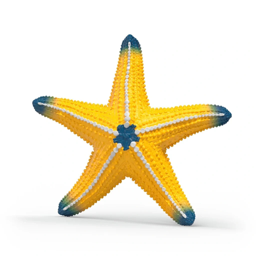 Schleich WILD LIFE Starfish 14902 colour changed to yellow with dark blue tips