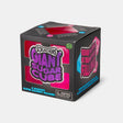 Scrunchems Giant Squishy Sugar Cube in black retail packaging with pink and blue cube designs