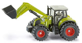 SIKU 1:50 Claas Axion 850 Tractor with Front Loader diecast farm toy in green and red