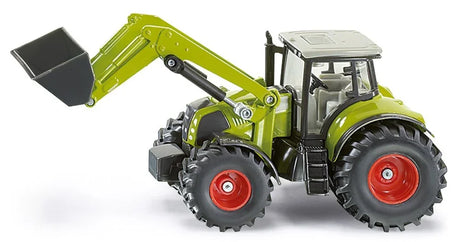 SIKU 1:50 Claas Axion 850 Tractor with Front Loader diecast farm toy in green and red