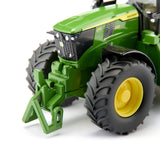Siku 1:32 John Deere 6M 220 Tractor 3666 close view of the front linkage, bonnet and front tyres