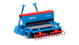 Siku Lemken Seed Drill Combination 2278 viewed across the working section with Saphir 7 hopper, seed coulters, rollers and red tines
