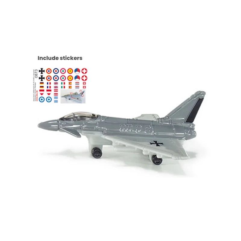 Siku Military Gift Set jet model with sticker sheet on a white background