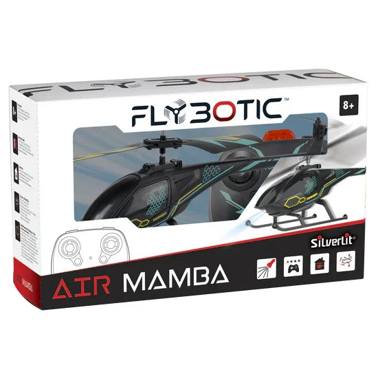Silverlit Air Mamba helicopter retail package with Flybotic and Silverlit logos in Ireland