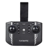 Silverlit Flybotic Bumper Drone Vision black remote controller with smartphone holder attached