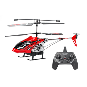 Silverlit Flybotic Sky Knight red remote control helicopter with black controller