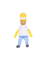 Front view of The Simpsons Homer Shelf Talker plush with sculpted head and soft body on white background in Ireland