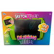Sketch Magic battery operated drawing tablet in colourful packaging with a green tablet, stylus, erase button and lock function.