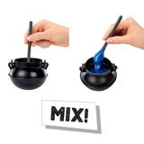 Harry Potter Slime Life Polyjuice Potion slime making demonstration showing the mixing stage, labelled MIX.