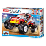 Sluban Town Off Road Vehicle Red M38 B1105 box showing the 150 piece red off road vehicle building set