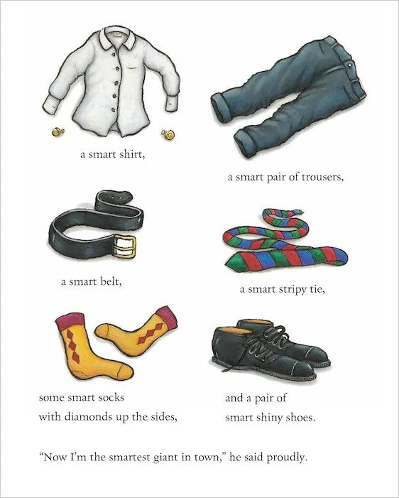 Clothes and accessories from The Smartest Giant in Town book in Ireland