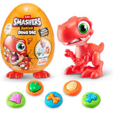 ZURU Smashers Junior Dino Dig Large Egg packaging featuring the Dino Dig branding, orange dinosaur egg and colourful dinosaur illustrations.