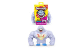 Grey Smashers SLAM Heroes Brain Rot figure with shark face, red chest scratches and blue feet below the retail pack