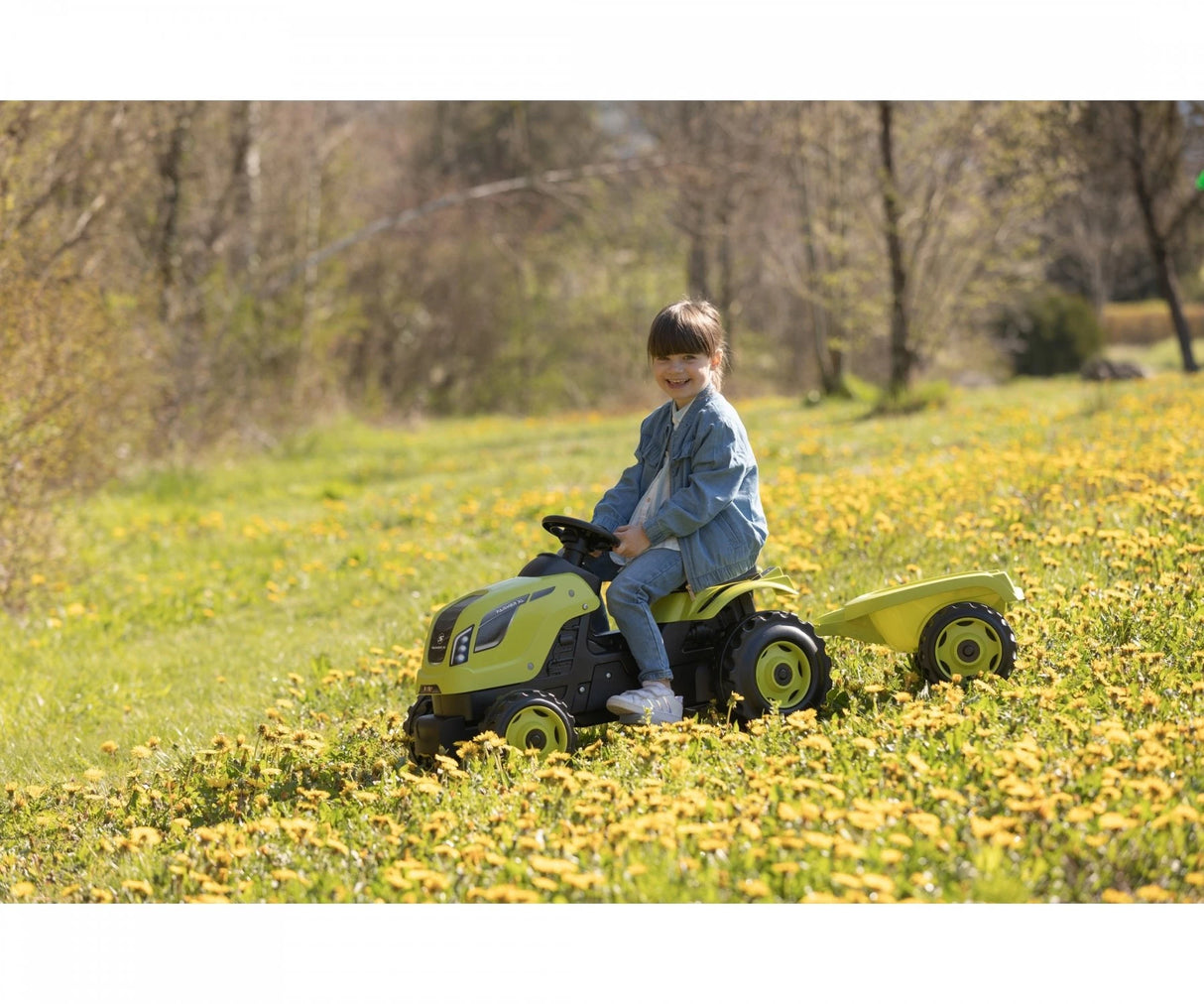 Farmer XL Green Pedal Tractor & Trailer