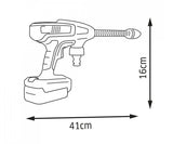 Smoby Karcher High Pressure Gun dimensions diagram showing 41cm length and 16cm height