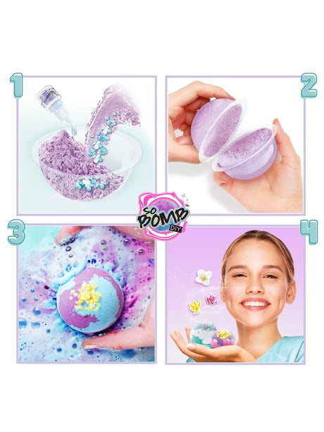 Step-by-step making of So Bomb DIY Aroma Bath Bomb Vanity Case bath bombs in Ireland