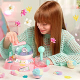 So Bomb DIY Flower Bath Bomb Factory promotional scene featuring the flower bath bomb making activity against a warm toned background.