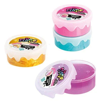 Four stacked So Slime collectible pots in crystal, neon and metallic colours – Ireland