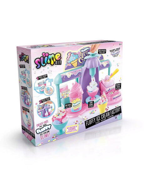 Ice cream slime station with fluffy slime machine, decorations, and cones – Ireland