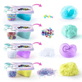 Four So Slime tubs with decorations and transformed ASMR textures beside each – Ireland