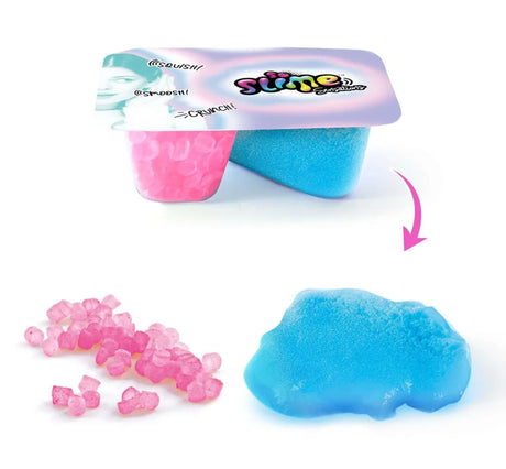 So Slime ASMR twin-compartment pack with pink deco and blue slime – Ireland
