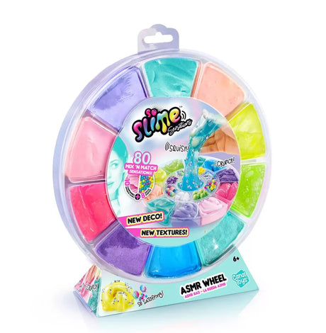 So Slime ASMR Sensations Wheel kit with 10 colourful slimes in a round box – Ireland