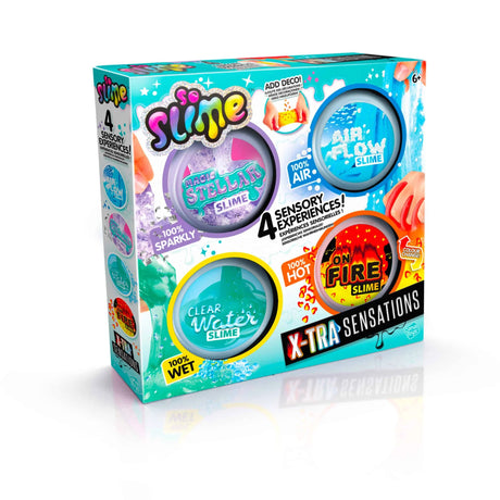 Side view of So Slime X-TRA Sensations retail box highlighting contents – Ireland