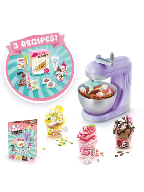 So Slime Yummy Twist & Slime recipe display with Lemon Pie, Sweet Cake and Lava Cake slime creations in Ireland