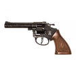 Sohni-Wicke Ringo 8 Shot pistol showing long black barrel and brown grip on white background