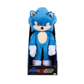 Sonic 3 Movie 33 cm (13 inch) plush Sonic in display box with movie branding in Ireland.