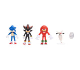 Sonic 3 Movie 6.3 cm (2.5 inch) figures of Sonic, Knuckles, Shadow, Buzz Bomber, and Drone lined up in Ireland.