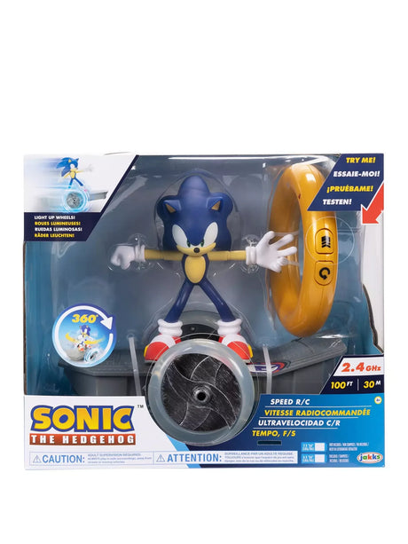 Boxed Sonic The Hedgehog Speed RC with light-up wheels and ring controller in Ireland