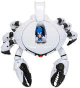 Top view of the Crab Mech with the hatch open and Sonic figure seated inside