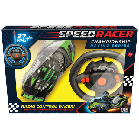 Speed Racer RC Car boxed toy with steering wheel remote for kids in Ireland