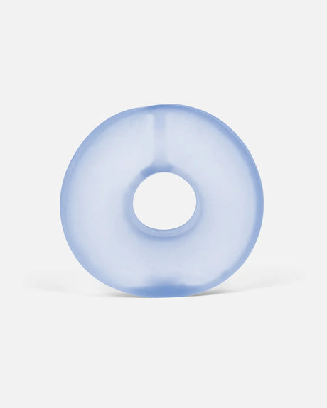 Speks Gump Loop Dew squishy in translucent pale blue with soft donut shaped ring design