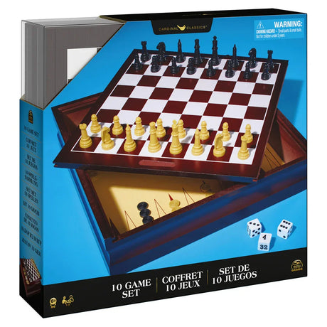 Spin Master 10 game set box with classic board games Ireland