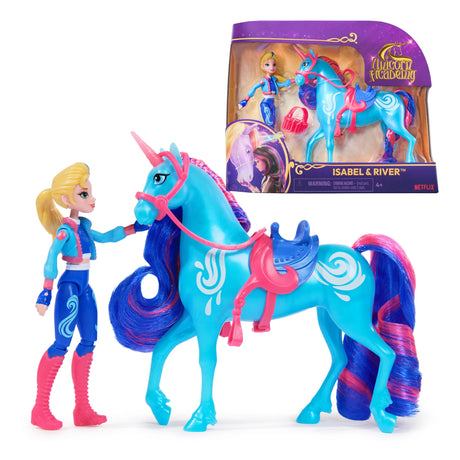 Isabel figure with River unicorn and accessories from Unicorn Academy – Ireland
