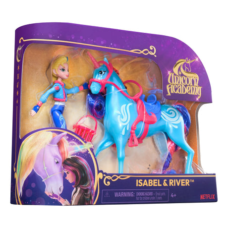 Unicorn Academy Isabel & River doll and unicorn in retail box – Ireland