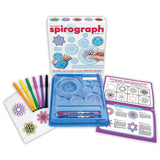 Spirograph Design Set open with pens, tray, guide and drawing sheets – Ireland