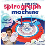 Spirograph Electronic Machine retail box showing the machine and spiral designs