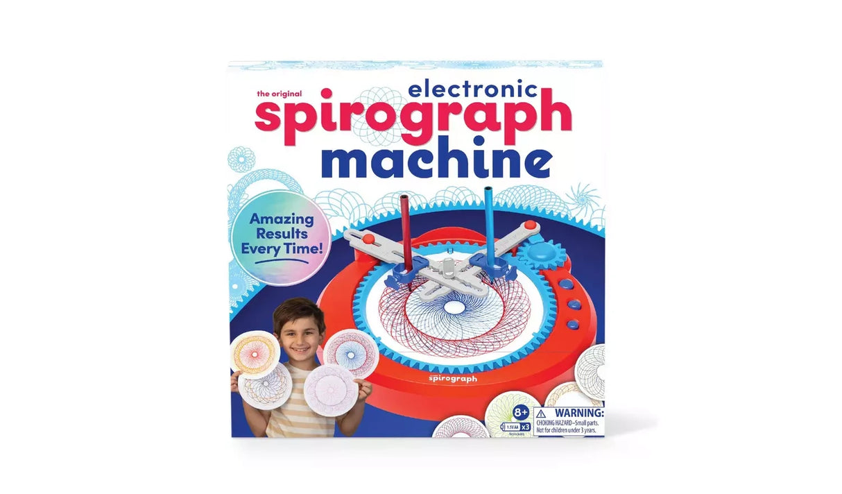 Spirograph Electronic Machine retail box on a white background