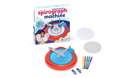 Spirograph Electronic Machine set with retail box, markers and circular paper