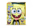Boxed SpongeBob 30 cm feature plush displayed in colourful retail packaging with sound feature graphics