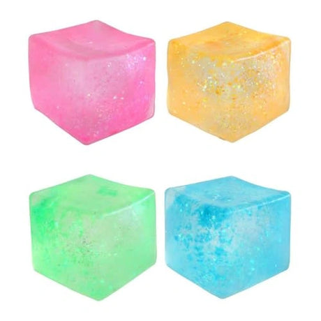 Squeeze Sugar Glitter Cube Mega four assorted glitter cube colours