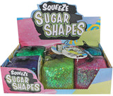 Squeeze Sugar Glitter Cube Mega retail display filled with assorted glitter cubes