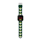 Star Wars Grogu kids LED watch with red digital display and The Child printed strap with silver buckle fastening