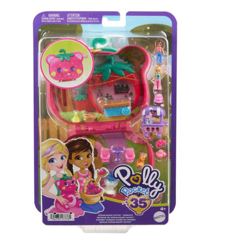 Polly Pocket Straw-Beary Patch Compact